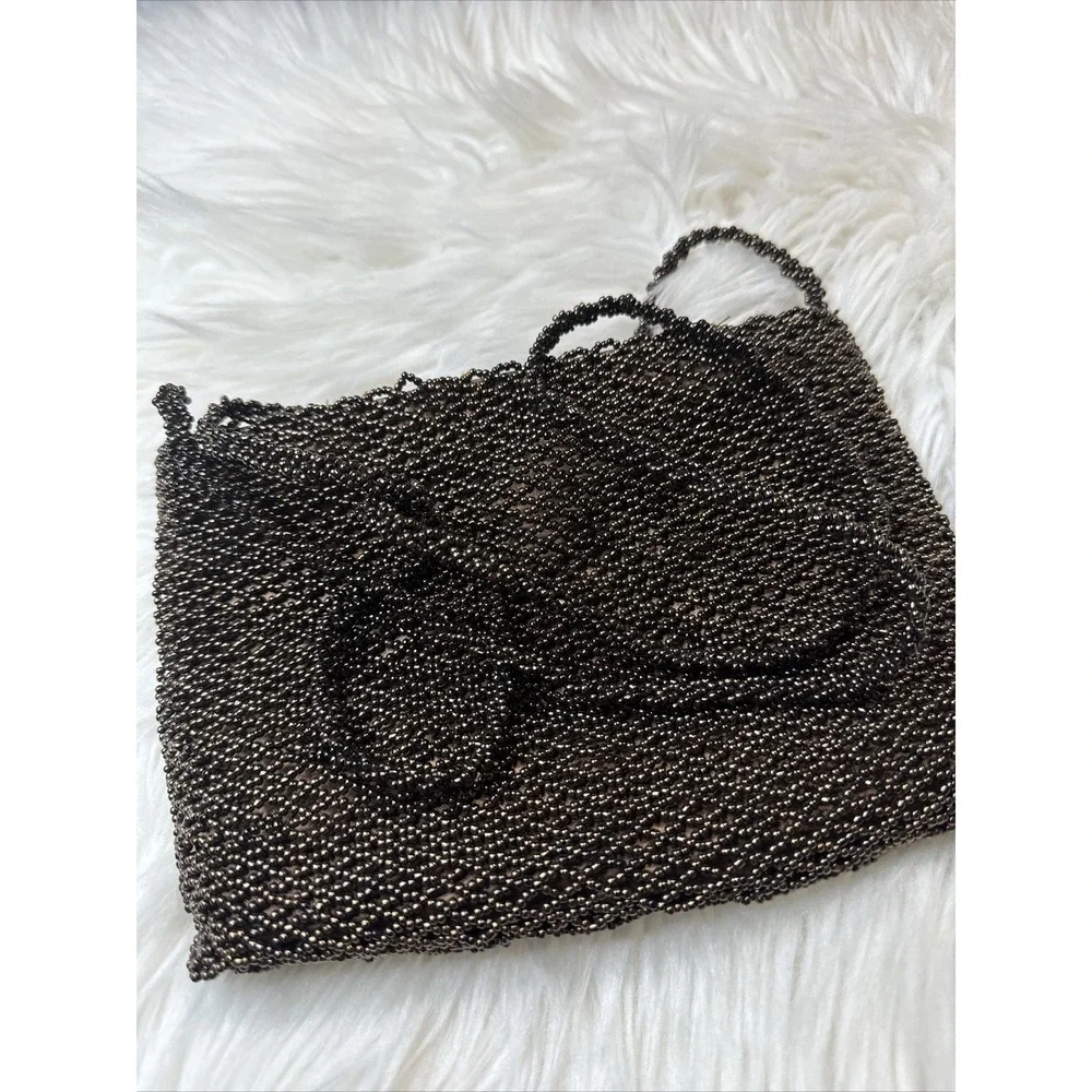 VTG Vanessa Paris-New York-London Purple Chocolate Brown Shoulder Bag/Purse NWOT